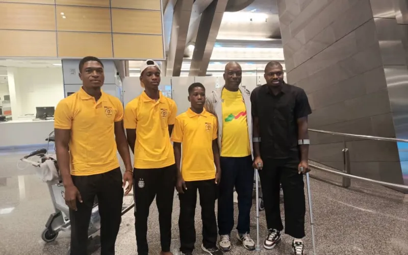 Les Guépards U18 de beach-volleyball du Bénin sont arrivés à Doha