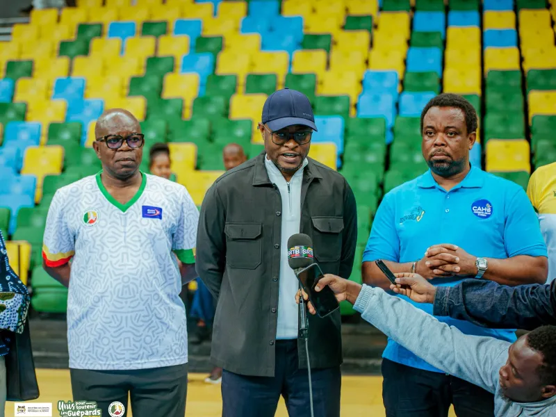 CAN Handball, le ministre des sports  Benoît Dato apporte le soutien de l’État aux Guépards